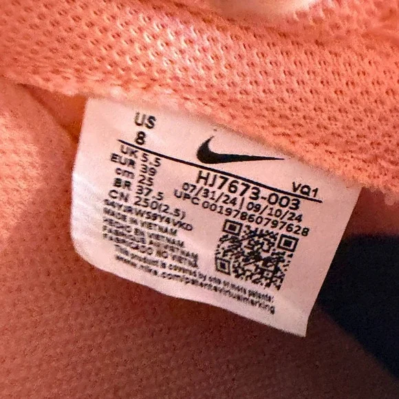 Size 8 Nike Dunk Next Nature Low Apricot Agate Womens Sneakers HJ7673-003 - Picture 8 of 9